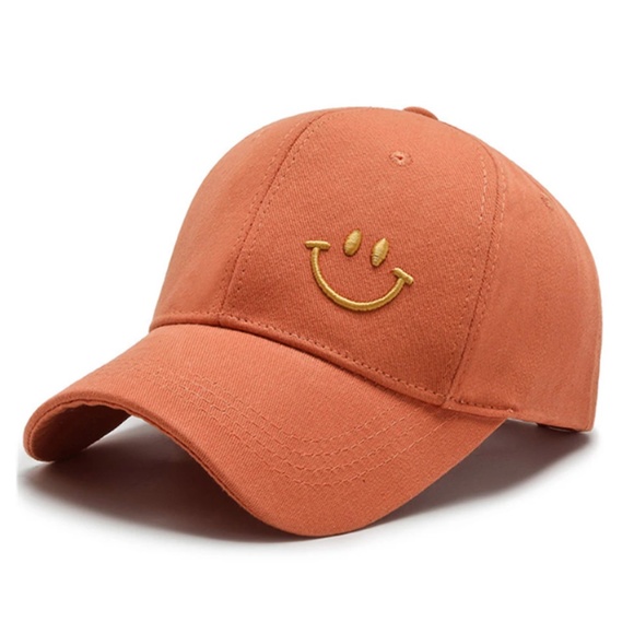 Orange Smiley Face Hat - Picture 1 of 3